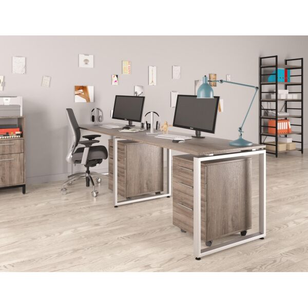 

Двойной письменный стол Loft design Q-135-2 Дуб Палена