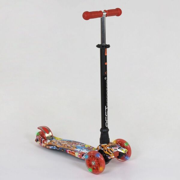 

Трехколесный самокат Best Scooter Maxi А 24644 /779-1388 Красный для девочки от 3-х лет Свет колес (IG74298)