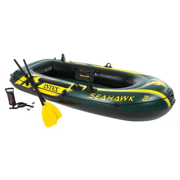 

Двухместная надувная лодка Intex 68347 Seahawk 2 Set с веслами, насосом,держателями (236*114*41 см)