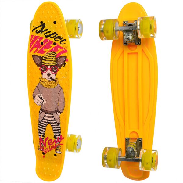 

Детский скейтборд Пенни борд Profi Penny Board Mini Желтый с рисунком