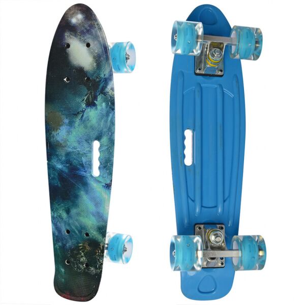 

Детский скейтборд Пенни борд Profi Penny Board Neon Blue Голубой с рисунком