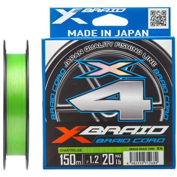 

Шнур YGK X-Braid Braid Cord X4 150м 0.21мм 11кг/25lb