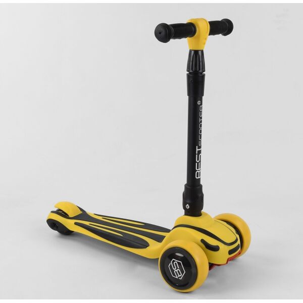 

Детский трехколесный самокат с наклонным поворотом руля и прочной декой Best Scooter Maxi S-4788 Желтый