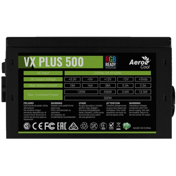 

Aerocool VX Plus 500 RGB 500W
