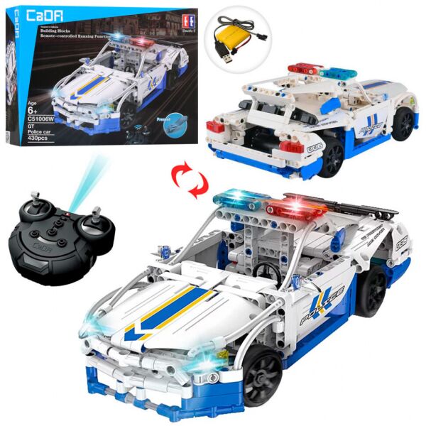 

Конструктор CaDa Technic Double Eagle Полицейская машина на радиоуправлении для мальчиков 430 деталей