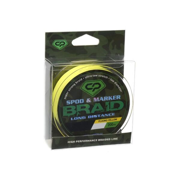 

Шнур CARP PRO PE x4 0.16мм / 200 м флуоро-желтый