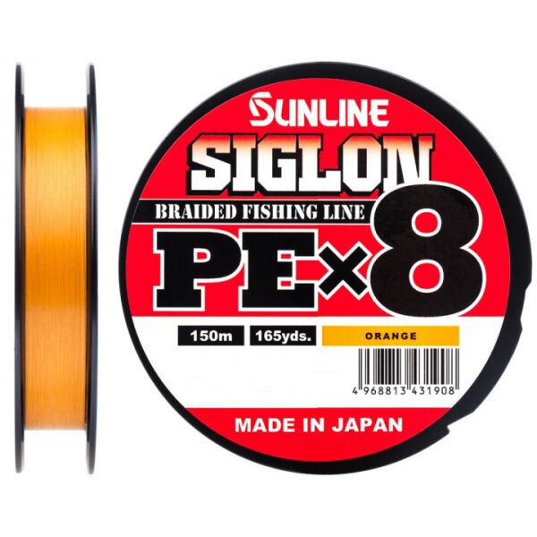 

Шнур Sunline Siglon PE х8 150m (оранж.) 0.171mm 16lb/7.7kg