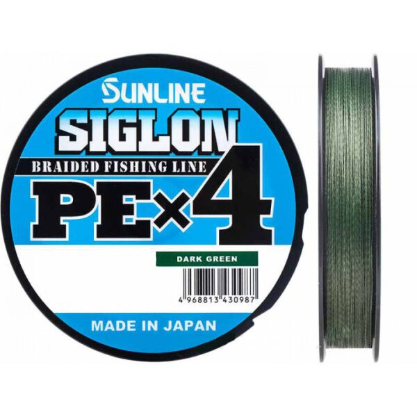 

Шнур Sunline Siglon PE х4 (темн-зел.) 300м 0.296мм 22кг/50lb