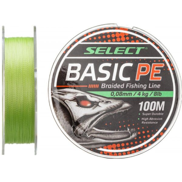 

Шнур Select Basic PE (салат.) 100м 0.12мм 5,6кг/12lb (1870-27-48)