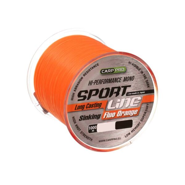

Леска Carp Pro Sport Line Fluo Orange 1000м 0.335мм