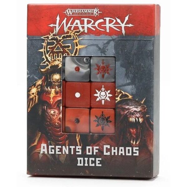 

Настольная игра Games Workshop Warcry: Agents of Chaos Dice Set (99220201019)