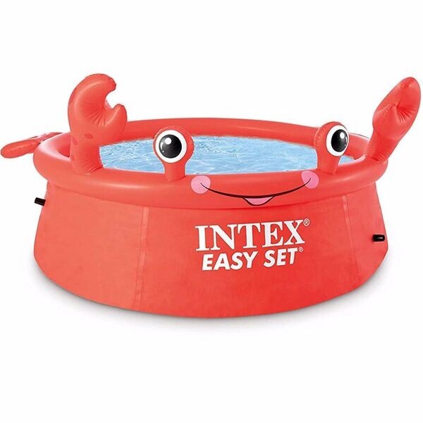 

Бассейн детский Круглый надувной Краб Intex 26100 NP 183*51 см, объем 880 л ПВХ от 3-х лет (IG99224)