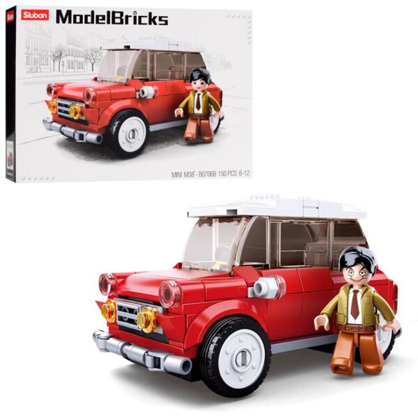 

Детский игровой конструктор SLUBAN Model Bricks Машина красный 150 деталей