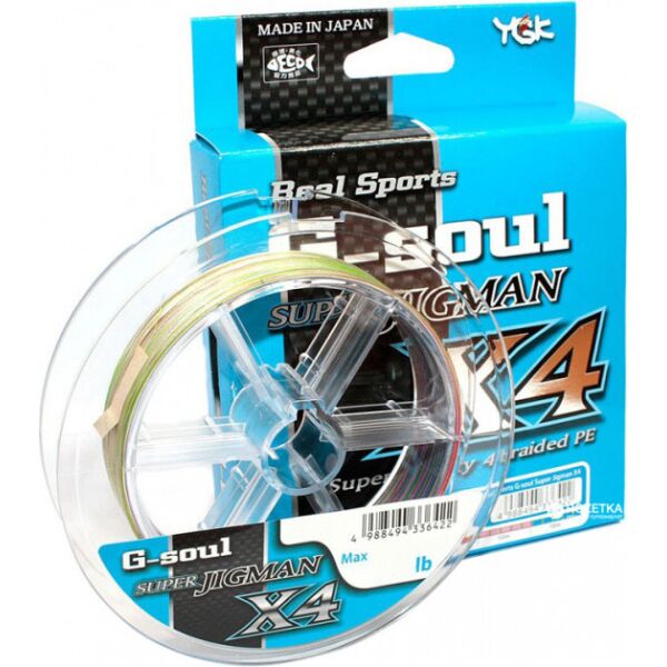 

Шнур YGK Super Jig Man X4 200m (мультиколор) 0.242mm 15кг/30lb