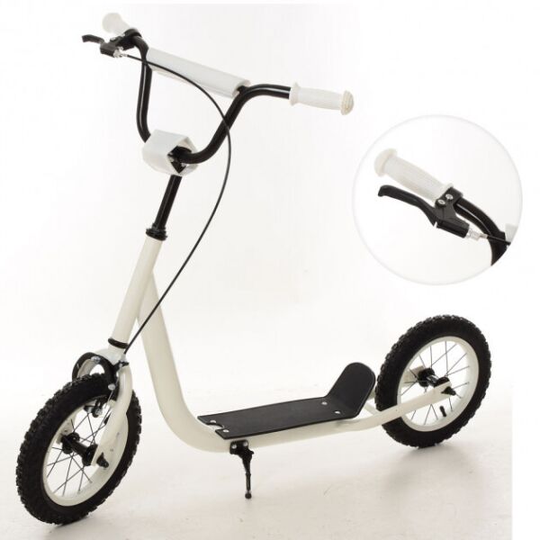 

Детский двухколесный самокат iTrike Scooter SR 2-046 Белый большие колеса