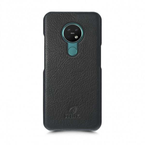 

Кожаная накладка Stenk Cover для Nokia 7.2 Чёрная