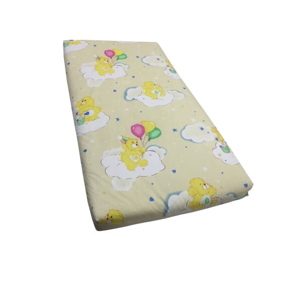 

Матрас детский ортопедический Солодких снів Eco Cotton Comfort Classic 120*60*7 см желтый с мишками