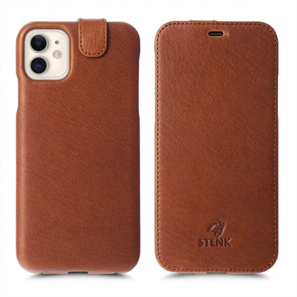 

Чехол флип Stenk Premium для Apple iPhone 11 Camel Texas