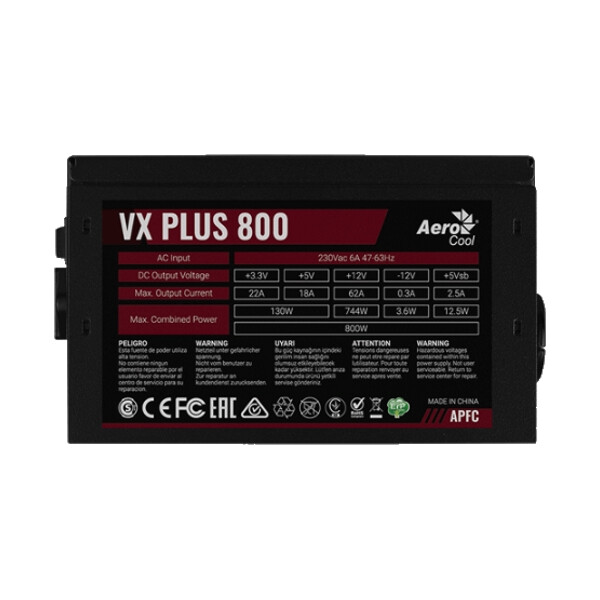 

Блок питания Aerocool VX 800 Plus 800W