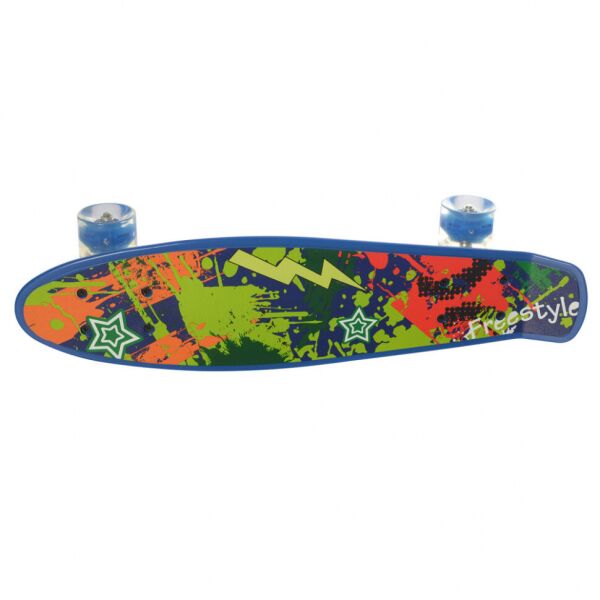 Акція на Детский скейтборд Пенни Борд MAXLEND Penny Board Ultra Синий со светящимися колесами від Allo UA