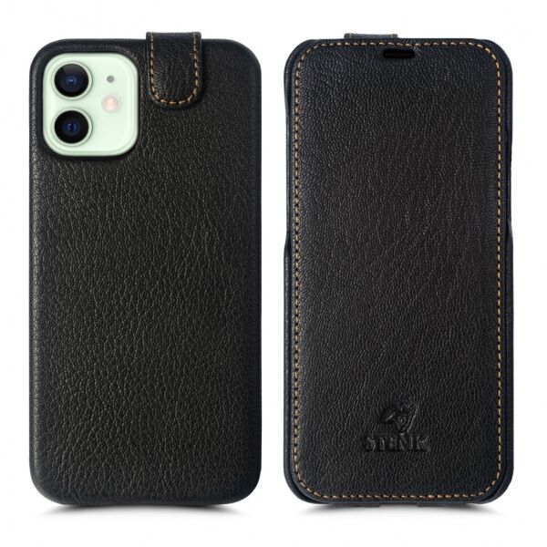

Чехол флип Stenk Premium для Apple iPhone 12 mini Чёрный