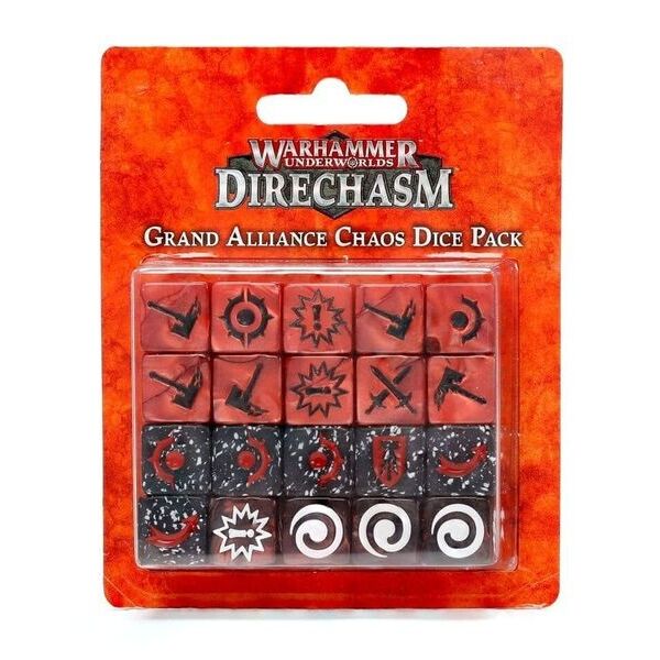 

Настольная игра Games Workshop Warhammer Underworlds: Grand Alliance Chaos Dice Pack (99220799017)