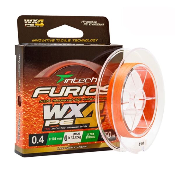 

FS0630502 Шнур плетеный Intech FURIOS PE WX4 120m (0.104 (6lb / 2.72kg)
