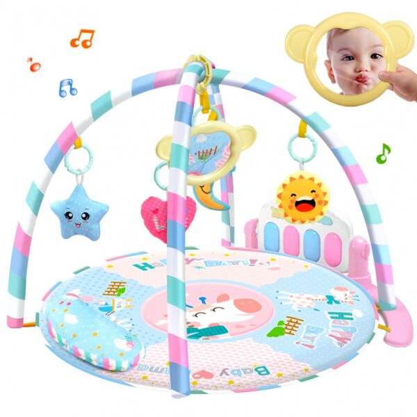 

Коврик для младенца Alctoys 0229Y, музыкальный (Розовый)