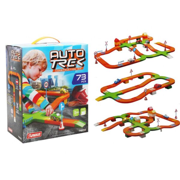 

Детский игровой конструктор ЮНИКА AUTOTREK Гонки для мальчика 70+ деталей
