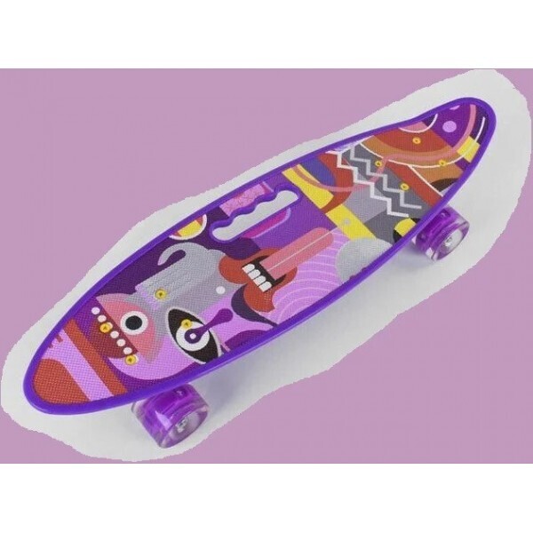 

Скейт Пенни борд Best Board, 8 видов доска=55см, колёса PU со светом, 40310, фиолетовый (JT-ST)