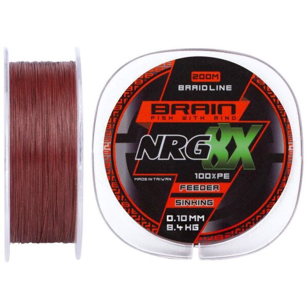

Шнур Brain NRG 8X sinking, 200m, 0.08mm 7,2kg 16lb