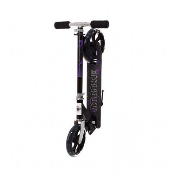 

Детский складной двухколесный самокат iTrike Scooter SR 2-010-1 Черный