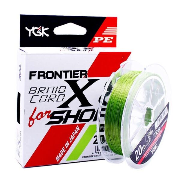 

Шнур плетеный YGK Frontier Braid Cord X8 for Shore 150m (0.148 (14lb/6.35kg)