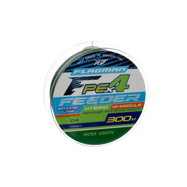 

Шнур Flagмan PE Hybrid F4 FEEDER 300м / 0.16мм / 9.1kg мossGreen