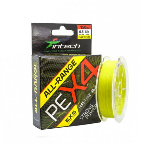 

Шнур плетеный Intech All-Range PE X-4 150m 0.09мм 2,27кг/5lb