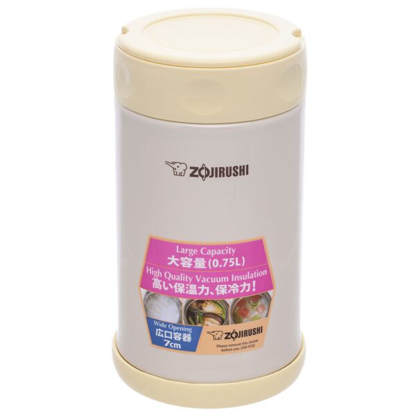 

Пищевой термоконтейнер ZOJIRUSHI SW-FCE75YP 0.75 л ц:бежевый