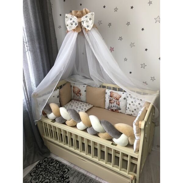 

Комплект постельного белья Baby Comfort Modern Мишка бежевый 7 элементов