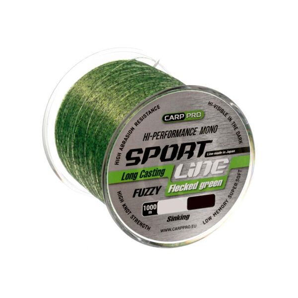 

Леска Carp Pro Sport Line Flecked Green 1000м 0.335мм (CP2410-0335)
