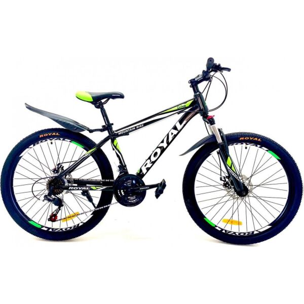 

Велосипед ROYAL DRIVE 26" черно-салатовый рама 15"
