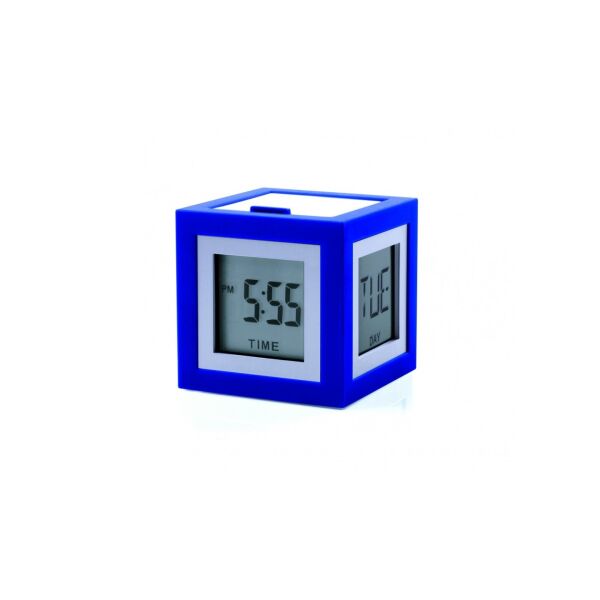

Будильник Lexon Cubissimo; синий