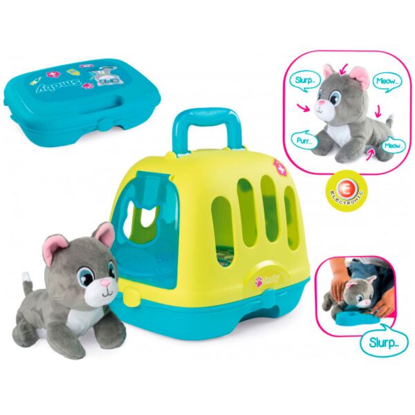 

Игровой набор Уход за котенком с кейсом и переносом, со звуковыми эффектами Smoby BR83679