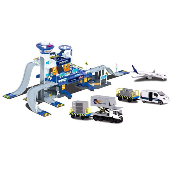 

Игровой набор Креатикс. Аэропорт с 5 машинками Majorette BR86919