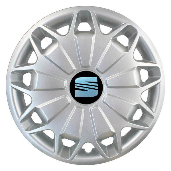 

Автомобильные колпаки SKS 338 R15 4 шт Серебристые (с логотипом Seat)