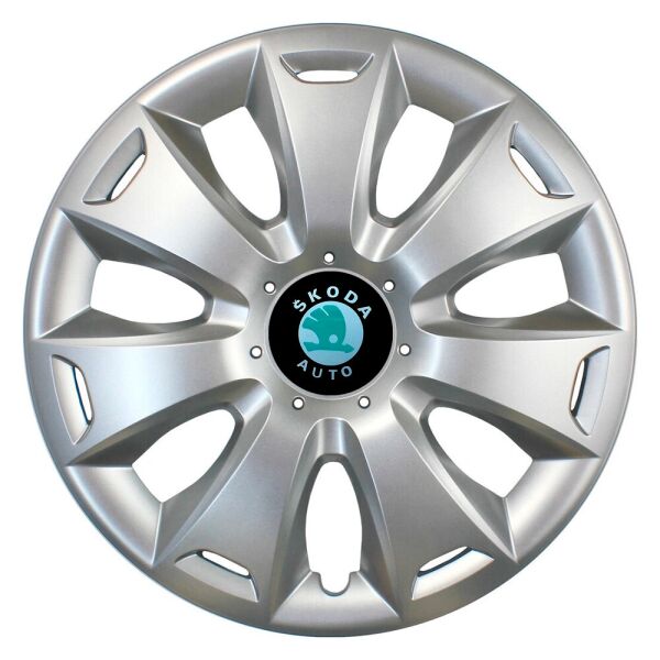 

Автомобильные колпаки SKS 335 R15 4 шт Серебристые (с логотипом Skoda)