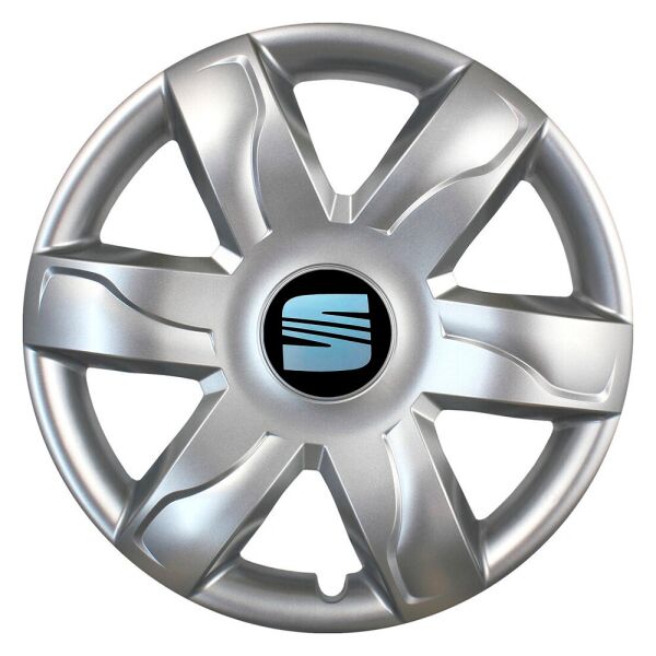 

Автомобильные колпаки SKS 318 R15 4 шт Серебристые (с логотипом Seat)