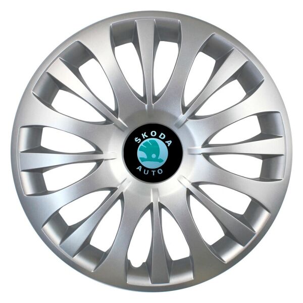 

Автомобильные колпаки SKS 329 R15 4 шт Серебристые (с логотипом Skoda)