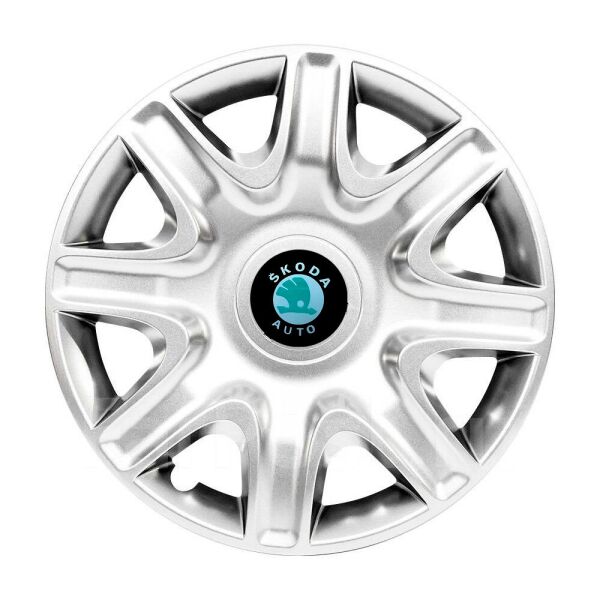 

Автомобильные колпаки SKS 332 R15 4 шт Серебристые (с логотипом Skoda)