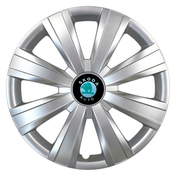 

Автомобильные колпаки SKS 328 R15 4 шт Серебристые (с логотипом Skoda)