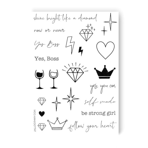 

Временное Тату tattooshka cет GIRL POWER (LB-101)