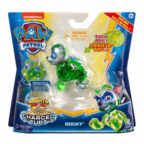 

Фигурка Spin Master Paw Patrol Мегащенки Рокки механическая с подсветкой (SM16655/7926)